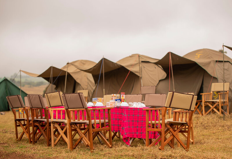 Bush camping Tanzania